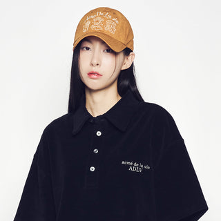 TIE DYEING GRAFFITI BALL CAP ORANGE