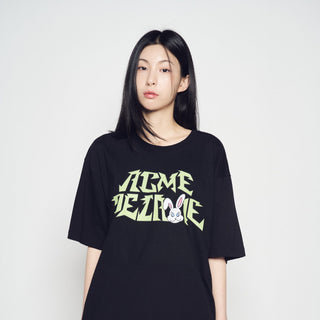 BAD BUNNY LOGO SHORT SLEEVE T-SHIRT BLACK