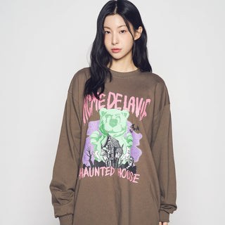 AC BEAR HALLOWEEN LONG SLEEVE T-SHIRT COCOA