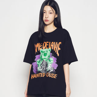 AC BEAR HALLOWEEN SHORT SLEEVE T-SHIRT BLACK