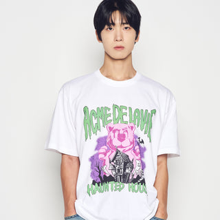 AC BEAR HALLOWEEN SHORT SLEEVE T-SHIRT WHITE