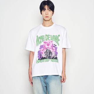 AC BEAR HALLOWEEN SHORT SLEEVE T-SHIRT WHITE