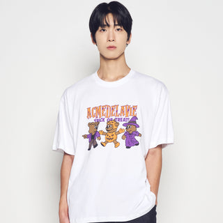 AC BEAR FRIEND HALLOWEEN SHORT SLEEVE T-SHIRT WHITE