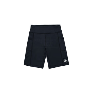SYMBOL LOGO BIKER SHORTS BLACK