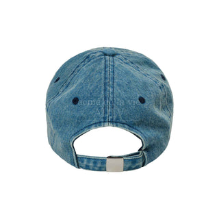 NEW SYMBOL LOGO DAMAGE DENIM BALL CAP BLUE