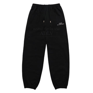 UPSIDE DOWN LOGO NAPPING ZURRY PANTS BLACK