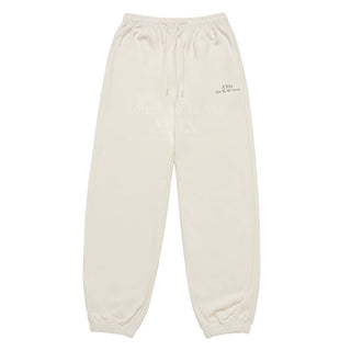 UPSIDE DOWN LOGO NAPPING ZURRY PANTS IVORY