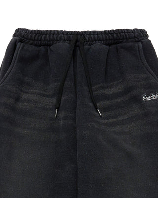 DENIM EFFECT ZURRY LONG PANTS BLACK