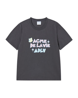 WOMAN AC BEAR CANDY SHORT SLEEVE T-SHIRT CHARCOAL