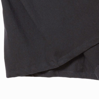 WOMAN FUZZY FONT RABBIT SHORT SLEEVE T-SHIRT BLACK