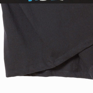 WOMAN FUZZY FONT DRAGON SHORT SLEEVE T-SHIRT BLACK