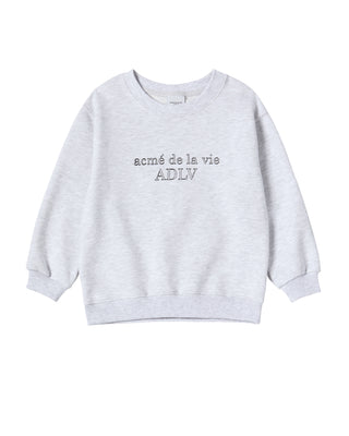 KIDS BORDER LINE BASIC LOGO SWEATSHIRT MELANGE