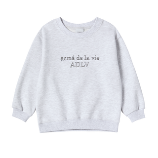 KIDS BORDER LINE BASIC LOGO SWEATSHIRT MELANGE