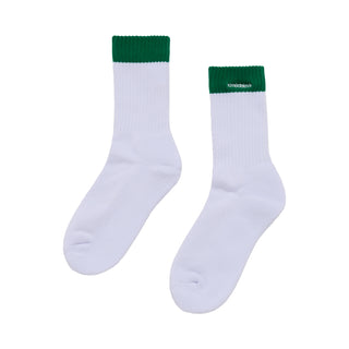 COLOR POINT LETTERING SPORTS SOCKS GREEN