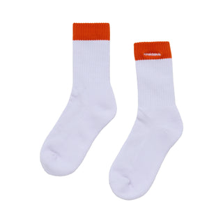 COLOR POINT LETTERING SPORTS SOCKS ORANGE