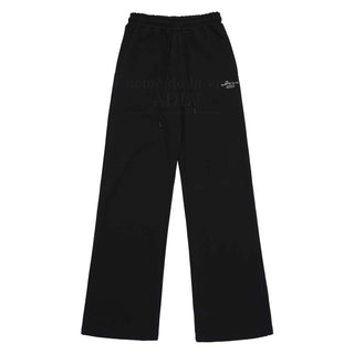 acme de la vie / Sanrio HELLO KITTY LETTERING BOOTS CUT PANTS BLACK