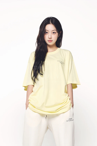 BASIC LOGO SEASON3 SHORT SLEEVE T-SHIRT LIGHT YELLOW