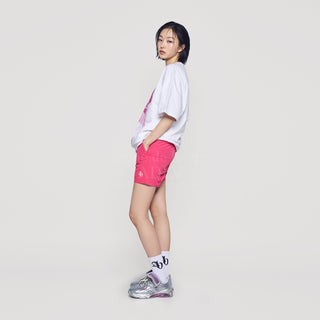 NYLON WATERPROOF SHORT PANTS PINK