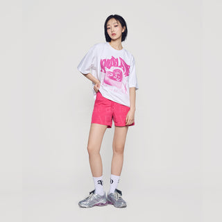 NYLON WATERPROOF SHORT PANTS PINK