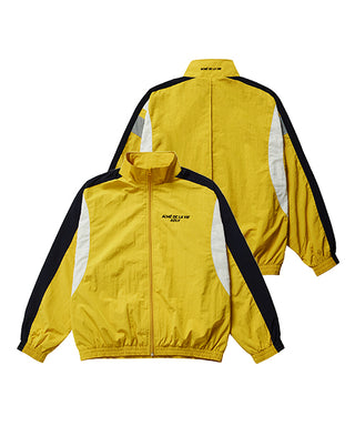 MULTICOLOR WOVEN SETUP JACKET YELLOW