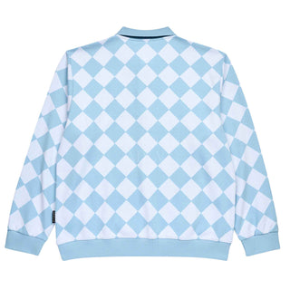 ARGYLE PATTERN PIQUE SHIRT SKYBLUE