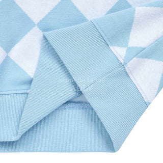 ARGYLE PATTERN PIQUE SHIRT SKYBLUE