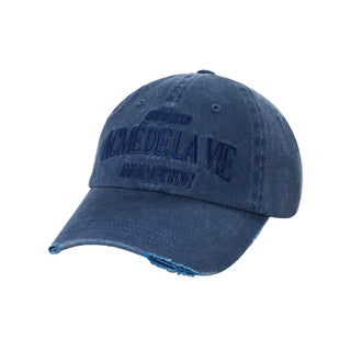 FISHING LOGO PIGMENT WASHING BALL CAP NAVY