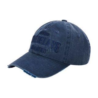 FISHING LOGO PIGMENT WASHING BALL CAP NAVY