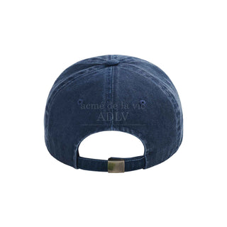 FISHING LOGO PIGMENT WASHING BALL CAP NAVY