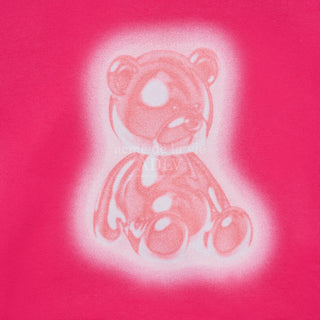 GRADATION METAL BEAR HOODIE PINK