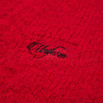 Load image into Gallery viewer, LETTERING LOGO MOHAIR CARDIGAN RED

