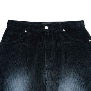 CORDUROY BRUSHED WASHING PANTS BLACK