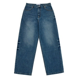 VARIEGATION DENIM PANTS BLUE