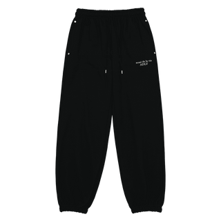 BASIC LOGO RIVET POINT PANTS BLACK