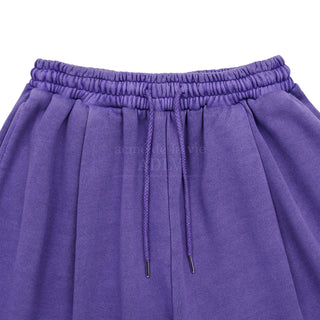 STAR LOGO PIGMENT BERMUDA SHORT PANTS PURPLE