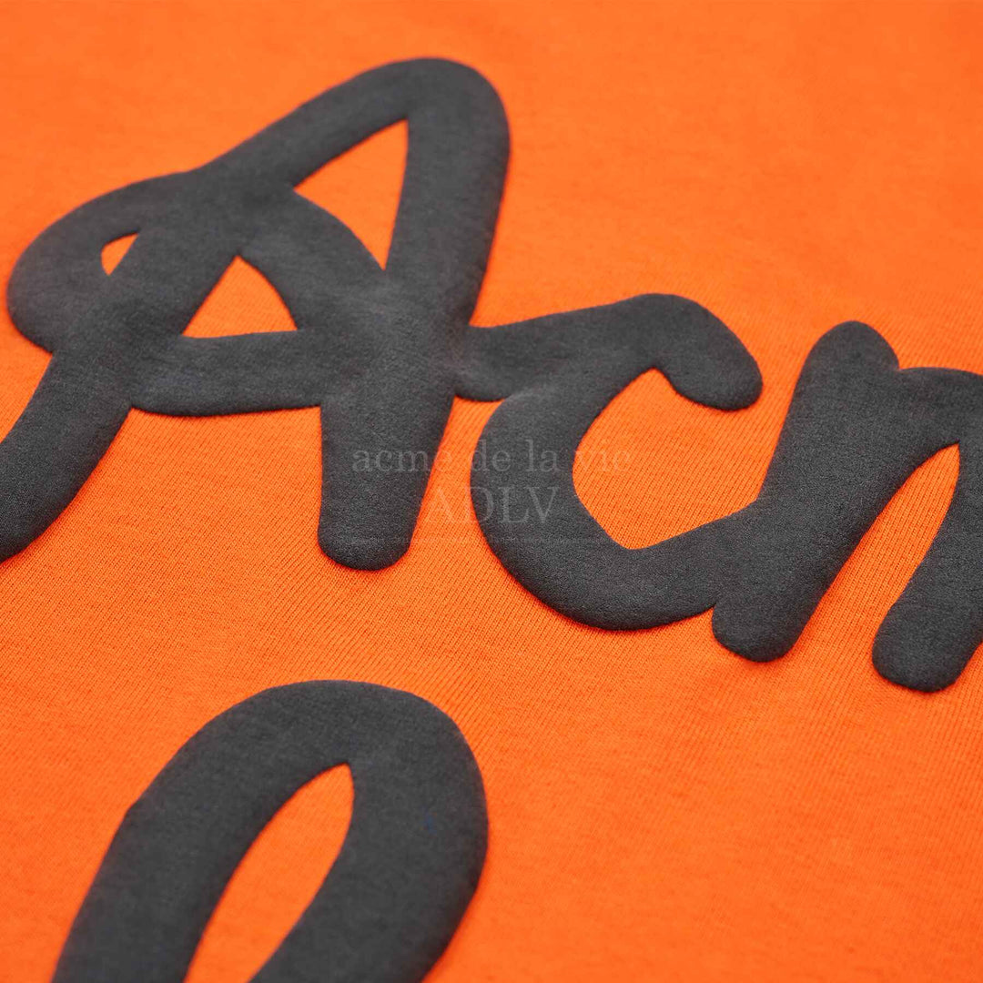 BUY ADLV TShirt EMBOSSING SCRIPT LOGO SHORT SLEEVE TSHIRT ORANGE