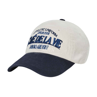 TWO TONE FISHING LOGO BALL CAP NAVY