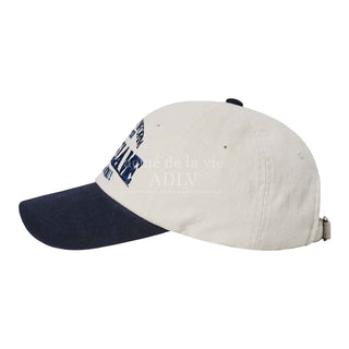 TWO TONE FISHING LOGO BALL CAP NAVY