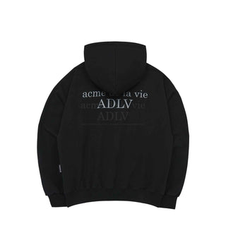 BLACK FUZZY RABBIT HOODIE BLACK