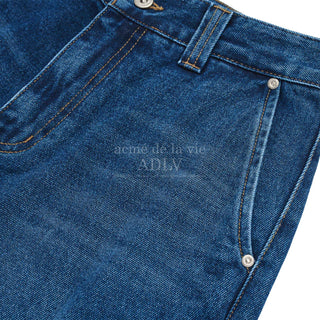 CARGO POCKET DENIM SHORT PANTS BLUE