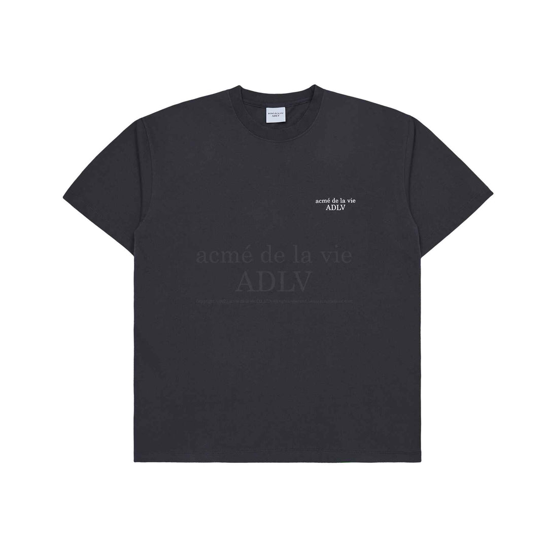 Buy Korean BASIC LOGO SEASON2 SHORT SLEEVE T-SHIRT CHARCOAL