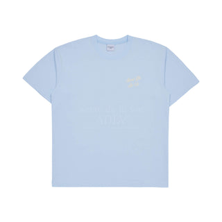 SCRIPT LOGO PRINTING SHORT SLEEVE T-SHIRT SKY BLUE