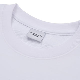 ADLV CIRCLE WAPPEN BASIC SWEAT SHIRT WHITE