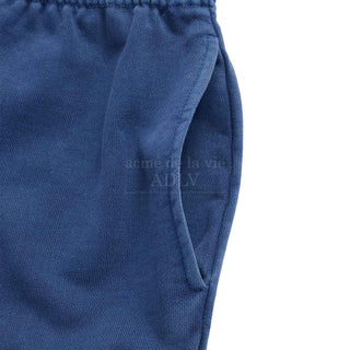 BASIC LOGO PIGMENT WASHING CARGO SHORT PANTS NAVY