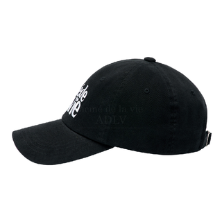 ADLV GROOVY LOGO BALL CAP BLACK