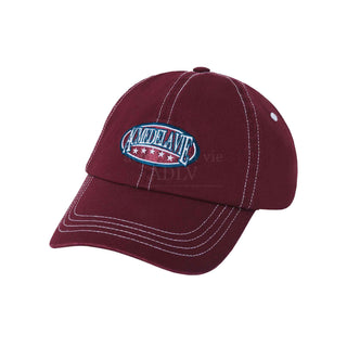 VINTAGE AE LOGO STITCH BALL CAP WINE