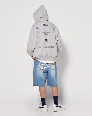 TEAM ACME DE LA VIE HOODIE ZIP UP MELANGE