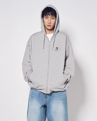 TEAM ACME DE LA VIE HOODIE ZIP UP MELANGE