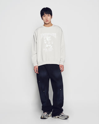 FOOTBALL AC BEAR PIGMENT SWEATSHIRT LIGHT GRAY