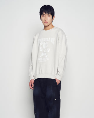 FOOTBALL AC BEAR PIGMENT SWEATSHIRT LIGHT GRAY